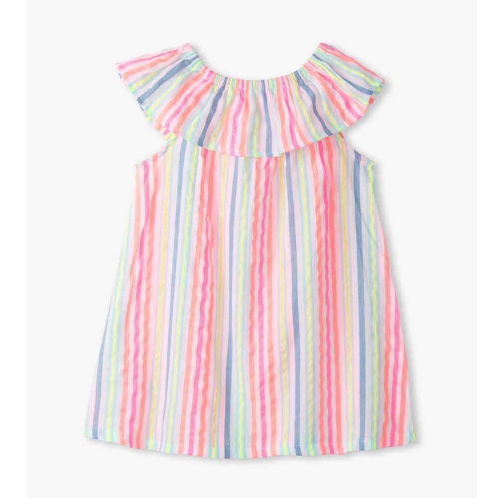 Hatley Baby Girl Miami Beach Ruffle Striped A-Line Dress New!‎